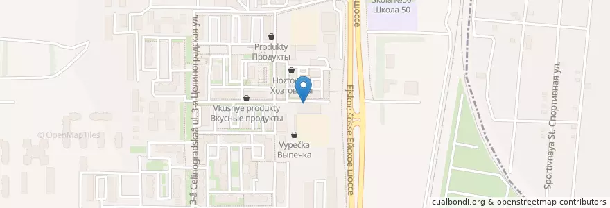 Mapa de ubicacion de Банк Москвы en Россия, Южный Федеральный Округ, Краснодарский Край, Городской Округ Краснодар.