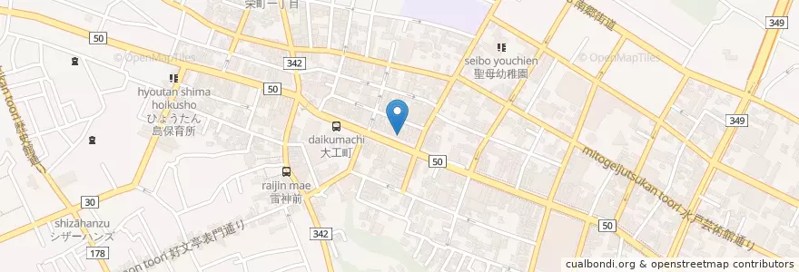 Mapa de ubicacion de さけの家 浜伸 en 日本, 茨城県, 水戸市.