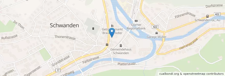 Mapa de ubicacion de Dr. R. Kamm en 瑞士, Glarus, Glarus Süd.