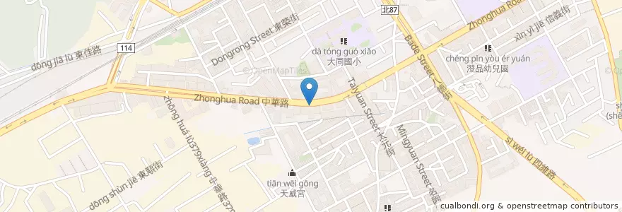 Mapa de ubicacion de Eight Way en Taiwan, New Taipei, Shulin District.