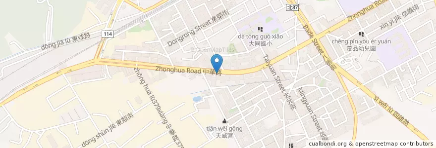 Mapa de ubicacion de 珍城自助餐 en Taiwan, Nuova Taipei, Distretto Di Shulin.