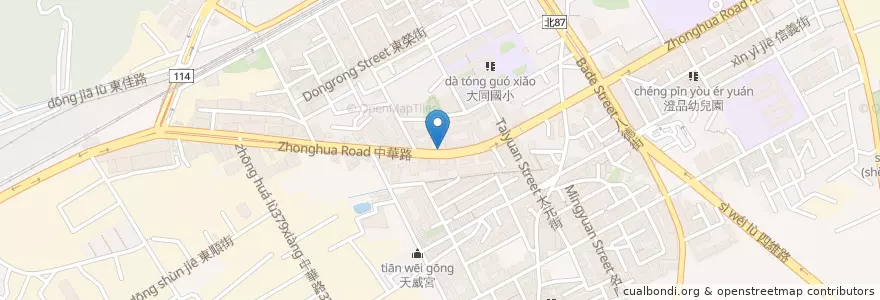 Mapa de ubicacion de 萬佳香早餐店 en Taiwan, Nuova Taipei, Distretto Di Shulin.