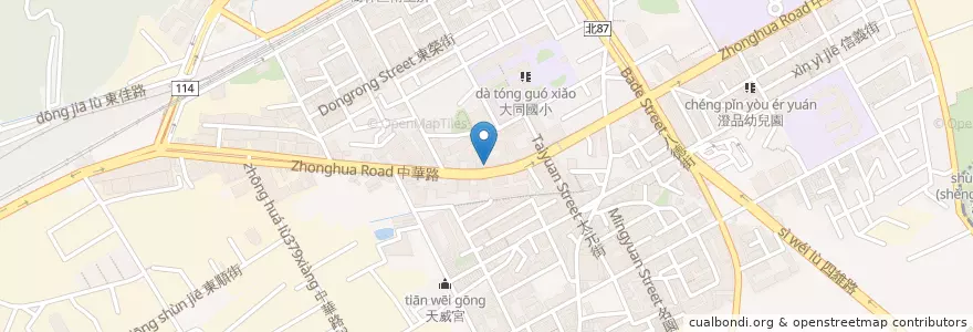 Mapa de ubicacion de 敏昌診所 en 타이완, 신베이 시, 수린 구.