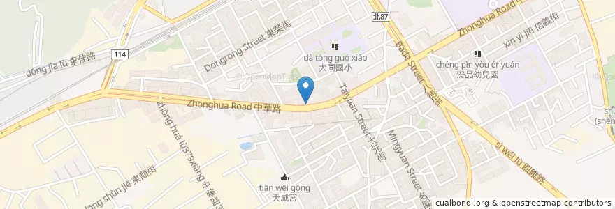 Mapa de ubicacion de 晶致牙醫診所 en تایوان, 新北市, 樹林區.