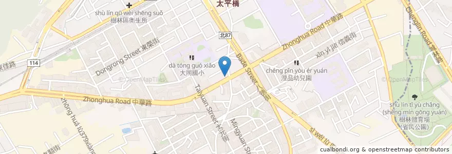 Mapa de ubicacion de 蔣孟杰耳鼻喉科 en 台湾, 新北市, 樹林区.