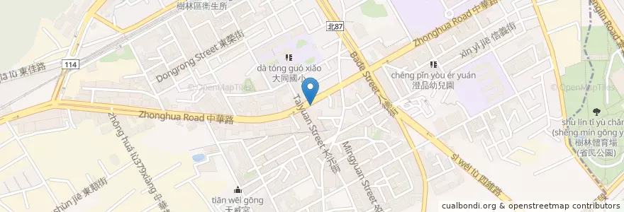 Mapa de ubicacion de 辰林牙醫診所 en 타이완, 신베이 시, 수린 구.