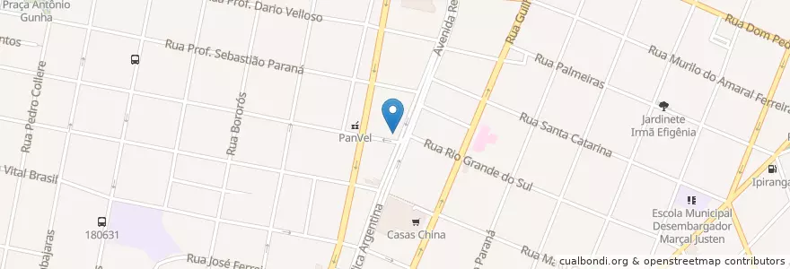 Mapa de ubicacion de Nissei en 巴西, 南部, 巴拉那, Região Geográfica Intermediária De Curitiba, Região Metropolitana De Curitiba, Microrregião De Curitiba, 库里蒂巴.