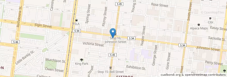 Mapa de ubicacion de Westpac en Australie, Victoria, City Of Yarra.