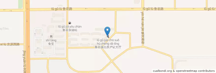 Mapa de ubicacion de 鲁谷派出所户证大厅 en 中国, 北京市, 河北省, 石景山区.