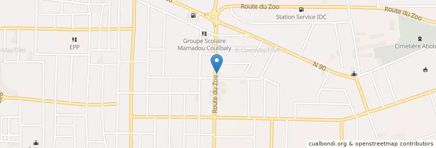 Mapa de ubicacion de Advans en ساحل عاج, آبیجان, Abobo.