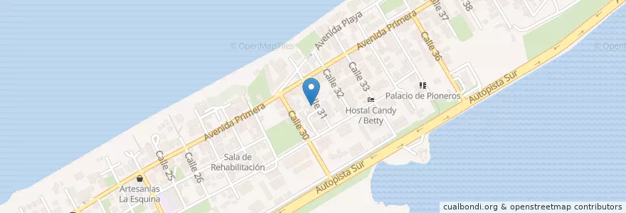 Mapa de ubicacion de Don Alex en 古巴, Matanzas, Cárdenas, Varadero.