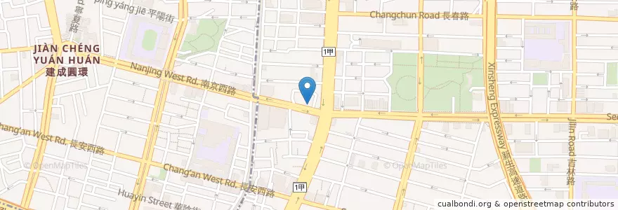 Mapa de ubicacion de 天廚菜館 en 타이완, 신베이 시, 타이베이시, 중산 구.