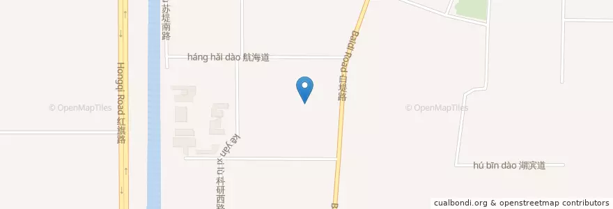 Mapa de ubicacion de 南开区 (Nankai) en 中国, 天津市, 河北省, 南开区 (Nankai).