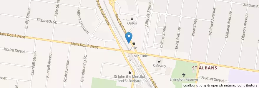 Mapa de ubicacion de Medical clinic en Австралия, Виктория, City Of Brimbank.