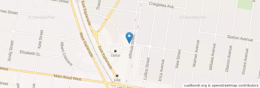 Mapa de ubicacion de Song Huong en Avustralya, Victoria, City Of Brimbank.