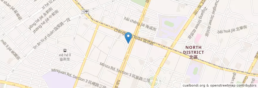 Mapa de ubicacion de 大船活海產 en 臺灣, 臺南市.