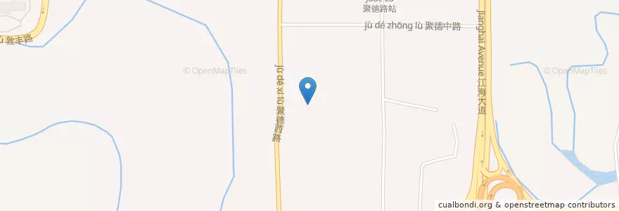 Mapa de ubicacion de 海珠区 en Китай, Гуандун, Гуанчжоу, 海珠区, 江海街道.