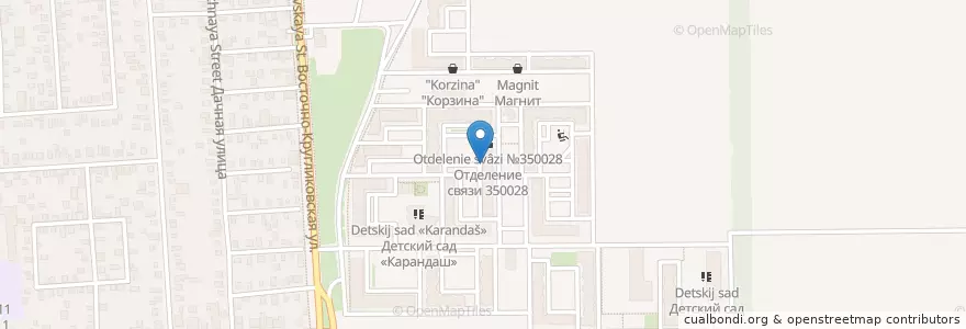 Mapa de ubicacion de Будь здоров en Rússia, Distrito Federal Do Sul, Krai De Krasnodar, Городской Округ Краснодар.