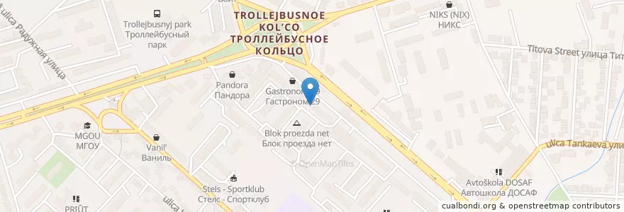 Mapa de ubicacion de Поликлиника №9 en روسیه, ناحیه فدرالی قفقاز شمالی, داغستان, Городской Округ Махачкала.