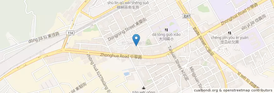 Mapa de ubicacion de 金石經濟小吃 en 台湾, 新北市, 樹林区.