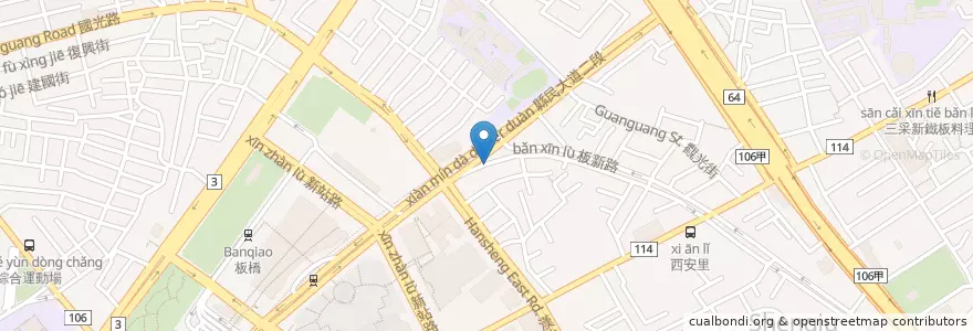 Mapa de ubicacion de 順億鮪魚專賣店 en تايوان, تايبيه الجديدة, 板橋區.