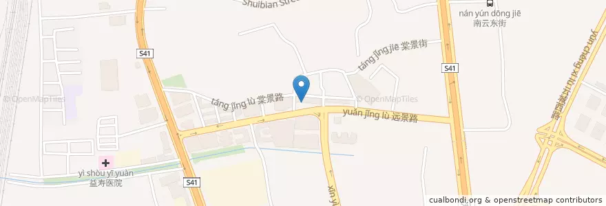 Mapa de ubicacion de Pizza Hut en China, Guangdong, Guangzhou City, Baiyun District.