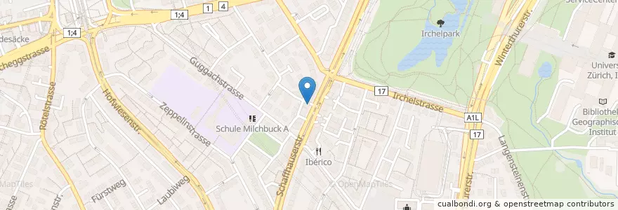 Mapa de ubicacion de Gonzalez en Suíça, Zurique, Bezirk Zürich, Zürich.