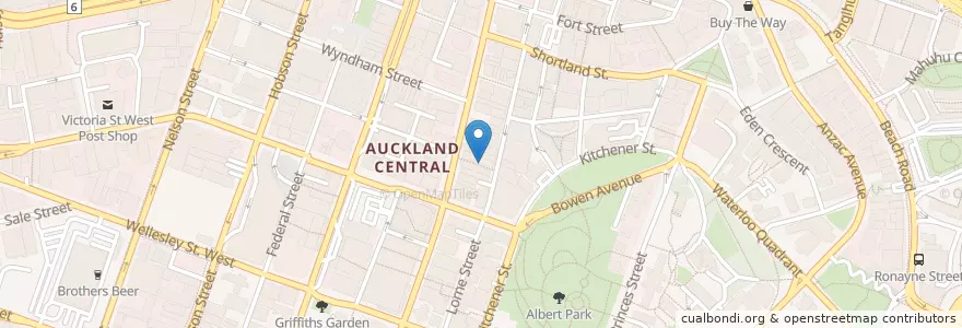 Mapa de ubicacion de My Bar en Yeni Zelanda, Auckland, Waitematā.