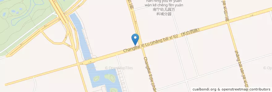 Mapa de ubicacion de 和平区 en چین, لیائونینگ, 沈阳市, 和平区, 长白街道.