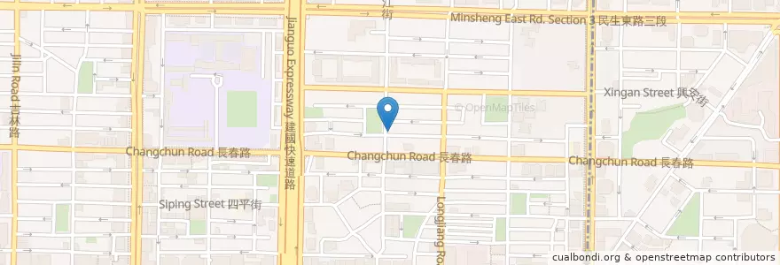 Mapa de ubicacion de 三姐妹小吃 en 臺灣, 新北市, 臺北市, 中山區.
