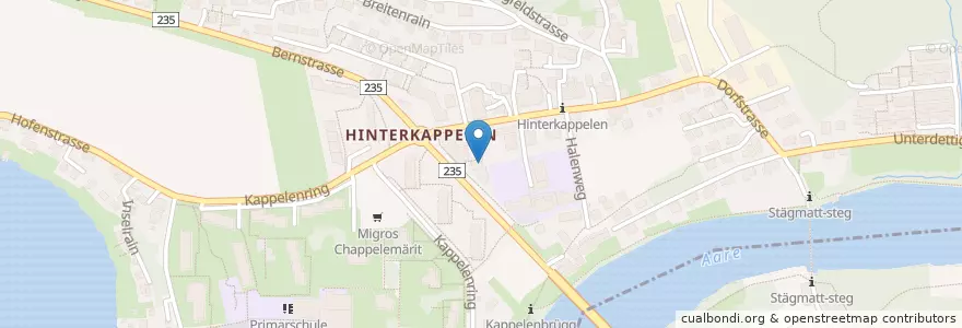 Mapa de ubicacion de Amani Hennig, Zahnarzt SSO en Svizzera, Berna, Verwaltungsregion Bern-Mittelland, Verwaltungskreis Bern-Mittelland, Wohlen Bei Bern.