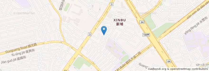 Mapa de ubicacion de 春野新派川菜 en تایوان, 新北市, 板橋區.