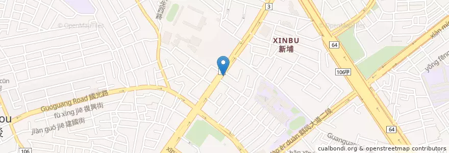 Mapa de ubicacion de 祐康獸醫院 en Taiwan, Nuova Taipei, Distretto Di Banqiao.