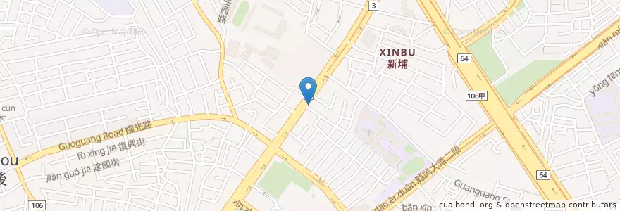 Mapa de ubicacion de 絕美牙醫聯合診所 en Taiwán, Nuevo Taipéi, 板橋區.