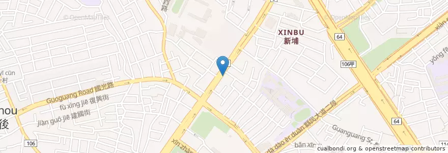 Mapa de ubicacion de 辣九天麻辣火鍋 en Taïwan, Nouveau Taipei, Panchiao.