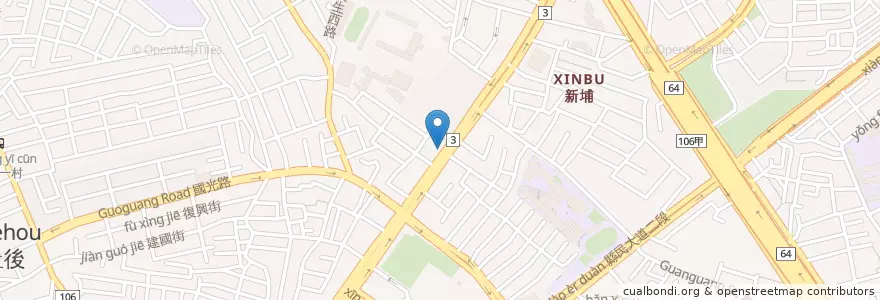 Mapa de ubicacion de 紅十字會台灣省分會 板橋老人服務中心 en تايوان, تايبيه الجديدة, 板橋區.
