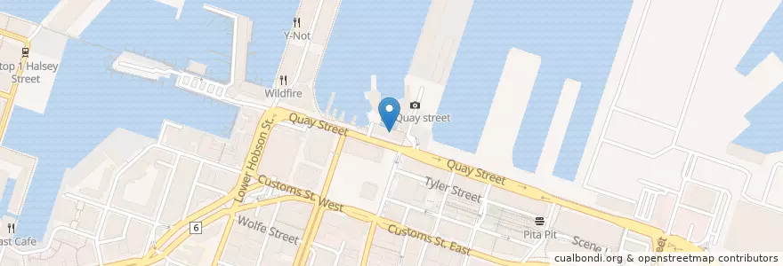 Mapa de ubicacion de Island Gelato Company en 新西兰, Auckland, Waitematā.