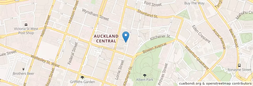 Mapa de ubicacion de Tank en Neuseeland, Auckland, Waitematā.
