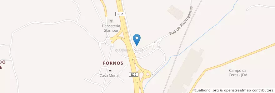 Mapa de ubicacion de Santos en Portugal, Mitte, Baixo Mondego, Coimbra, Coimbra, Trouxemil E Torre De Vilela.