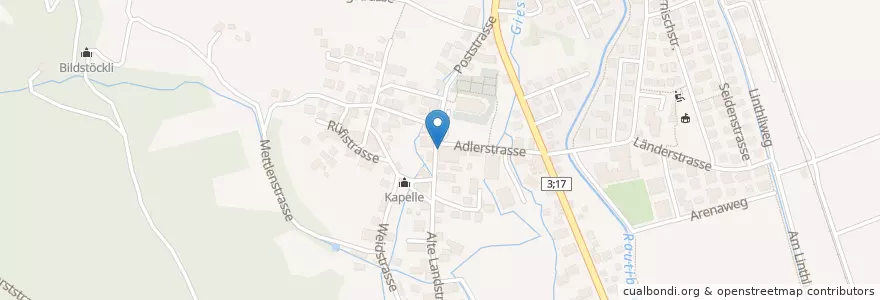 Mapa de ubicacion de Restaurant Hirschen en Schweiz/Suisse/Svizzera/Svizra, Glarus, Glarus Nord.