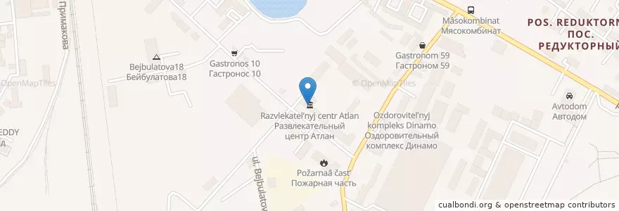 Mapa de ubicacion de Развлекательный центр Атлан en Russland, Föderationskreis Nordkaukasus, Dagestan, Stadtkreis Machatschkala.