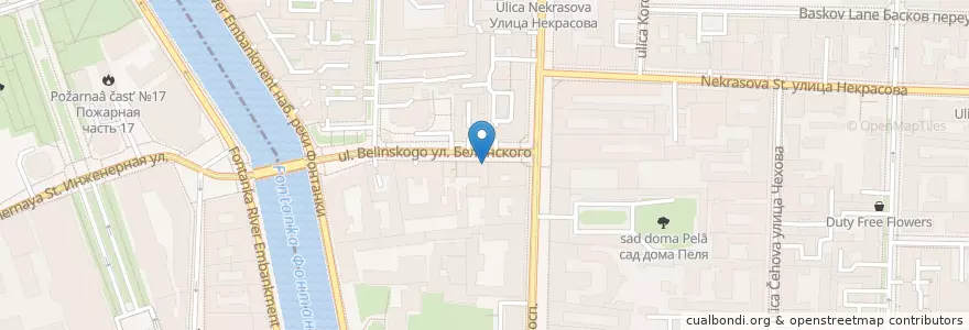 Mapa de ubicacion de Фарш & Бочка en Russia, Northwestern Federal District, Leningrad Oblast, Saint Petersburg, Центральный Район, Литейный Округ.