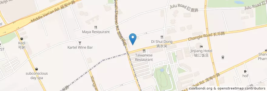 Mapa de ubicacion de Chic Cafe en Cina, Shanghai.