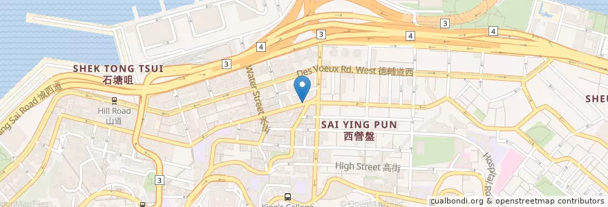 Mapa de ubicacion de 趙醒楠跌打館 Chiu Sing Nam Clinic en چین, گوانگ‌دونگ, هنگ‌کنگ, جزیره هنگ کنگ, 新界 New Territories, 中西區 Central And Western District.