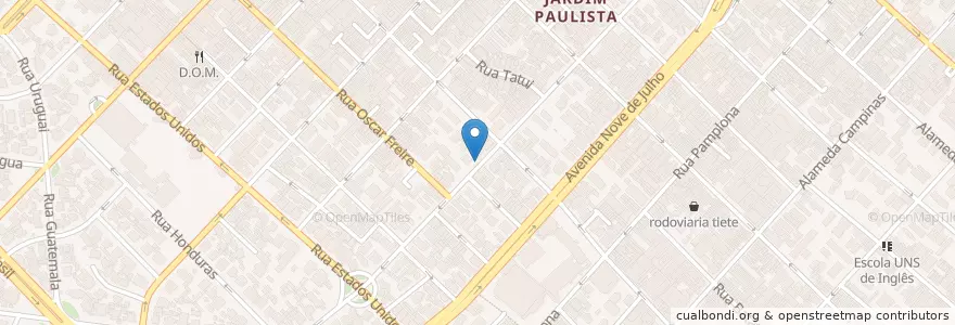 Mapa de ubicacion de Alameda Casa Branca en Бразилия, Юго-Восточный Регион, Сан-Паулу, Região Geográfica Intermediária De São Paulo, Região Metropolitana De São Paulo, Região Imediata De São Paulo, Сан-Паулу.