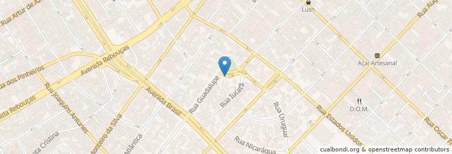 Mapa de ubicacion de Rua Guadalupe en البَرَازِيل, المنطقة الجنوبية الشرقية, ساو باولو, Região Geográfica Intermediária De São Paulo, Região Metropolitana De São Paulo, Região Imediata De São Paulo, ساو باولو.
