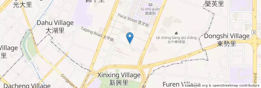 Mapa de ubicacion de 麥當勞 en تایوان, تایچونگ.