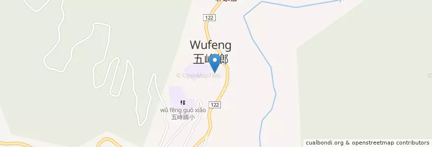 Mapa de ubicacion de 五峰鄉公所 en تایوان, 臺灣省, 新竹縣, 五峰鄉.