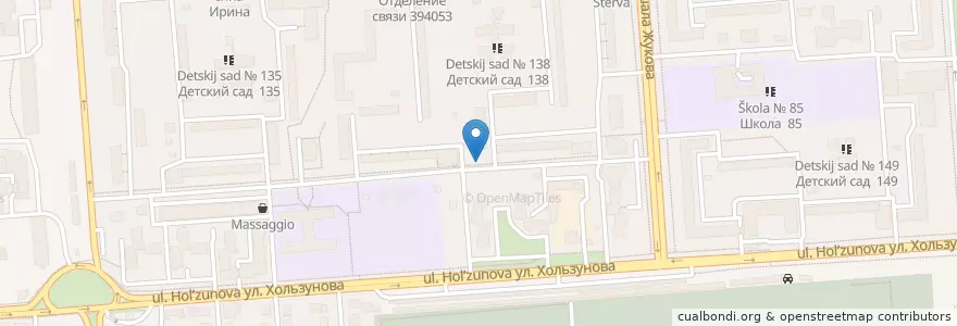 Mapa de ubicacion de Вода артезианская en Russland, Föderationskreis Zentralrussland, Oblast Woronesch, Городской Округ Воронеж.