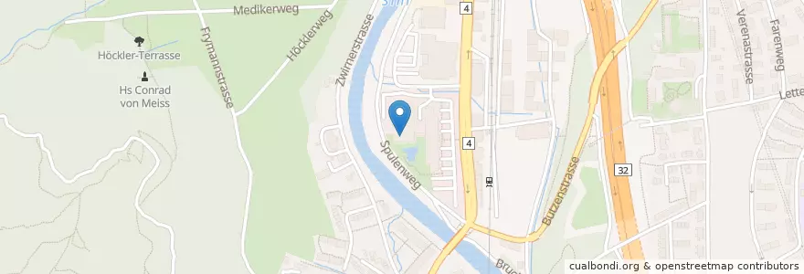 Mapa de ubicacion de Cafeteria Manegg en Suíça, Zurique, Bezirk Zürich, Zürich.